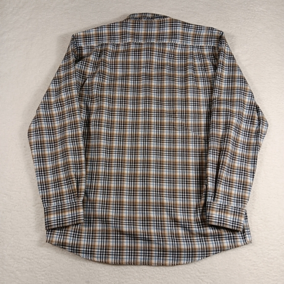 Barbour Shirt Mens XL Eastwood Thermo Weave Regular Fit Plaid Button Down - Picture 7 of 11